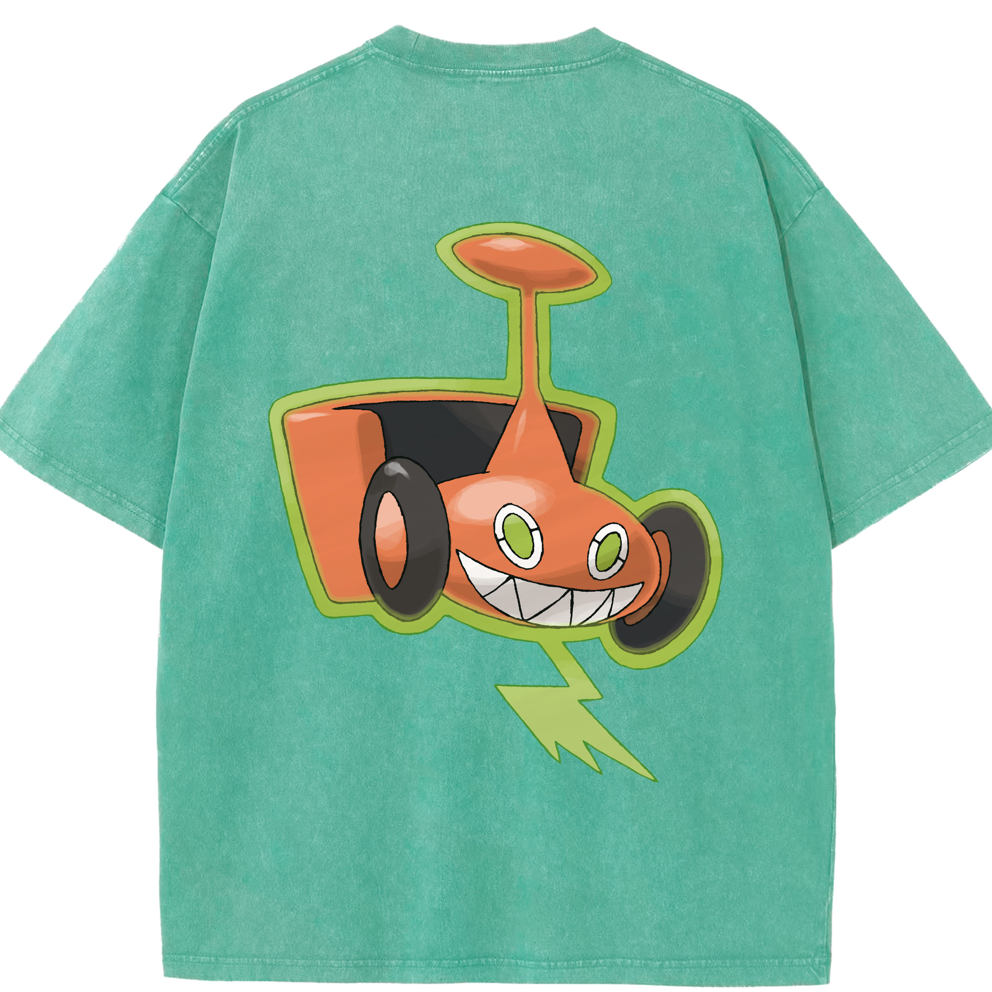 （画像用） ポケットモンスター Pokémon 綿100% ヴィンテージ風 半袖Tシャツ（背面プリント）